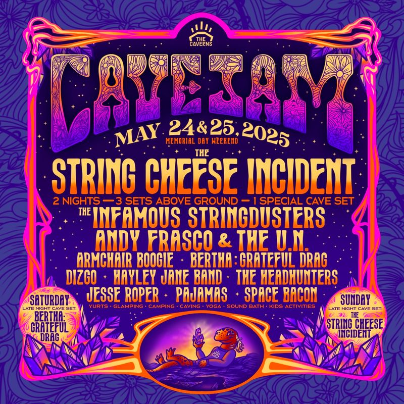 CaveJam at The Caverns, Memorial Day Weekend, May 24-25, 2025